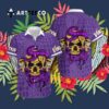 Minnesota Vikings Snake And Skull Octopus Hawaiian Shirt 3