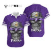 Minnesota Vikings Sugar Skull Hawaiian Shirt 1