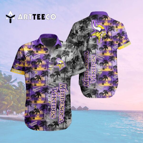 Minnesota Vikings Summer Pattern Hawaiian Shirt 2