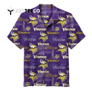 Minnesota Vikings Team Logo Best For Fans Beach Hawaiian Shirt 1