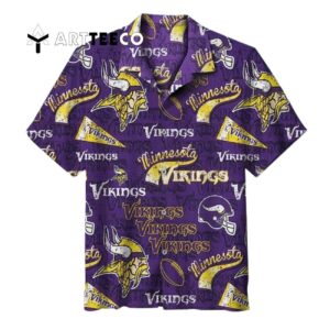 Minnesota Vikings Vintage Best For Fans Beach Hawaiian Shirt 1