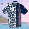 New England Patriots All Over Print Flowery Hawaiian Shirt 2
