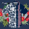 New England Patriots All Over Print Flowery Hawaiian Shirt 3