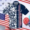New England Patriots All Over Print Flowery Hawaiian Shirt 4