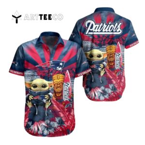 New England Patriots Baby Yoda Aloha Hawaiian Shirt 1