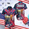 New England Patriots Baby Yoda Aloha Hawaiian Shirt 4