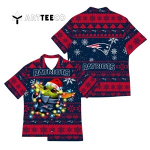 New England Patriots Baby Yoda Star Wars Funny Hawaiian Shirt 1