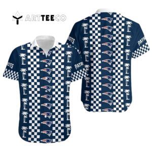 New England Patriots Coconut Trees Hawaiian Shirt 1