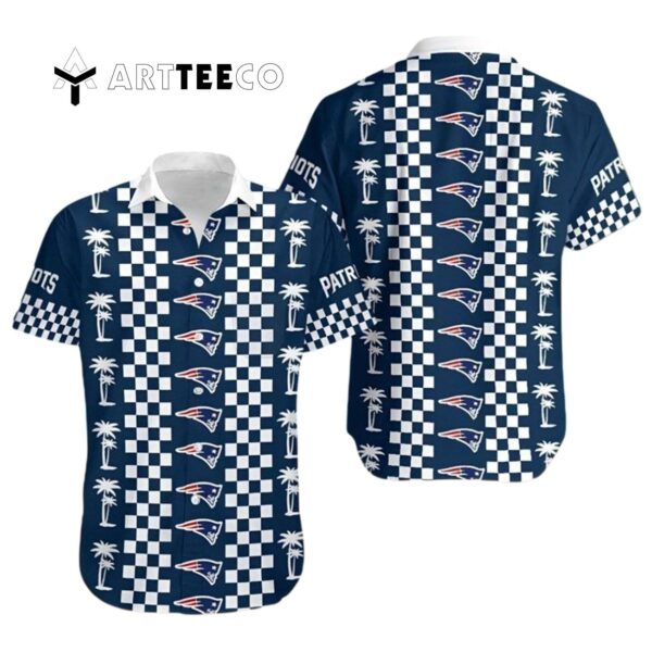 New England Patriots Coconut Trees Hawaiian Shirt 1