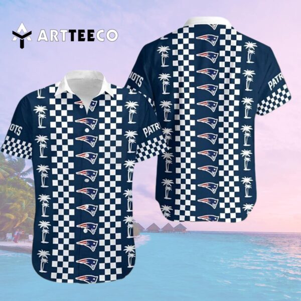 New England Patriots Coconut Trees Hawaiian Shirt 2