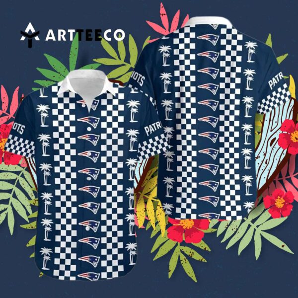 New England Patriots Coconut Trees Hawaiian Shirt 3