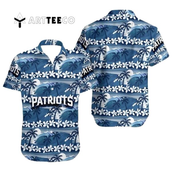 New England Patriots Coconut Trees V2 Hawaiian Shirt 1