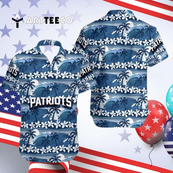 New England Patriots Coconut Trees V2 Hawaiian Shirt 4