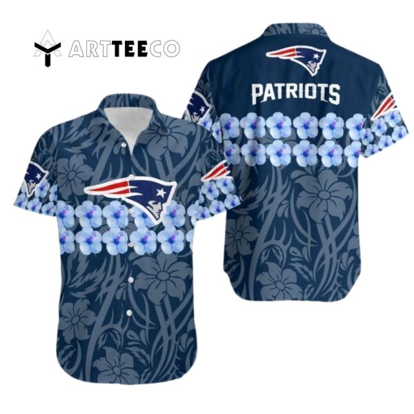 New England Patriots Coconut Trees V3 Hawaiian Shirt 1