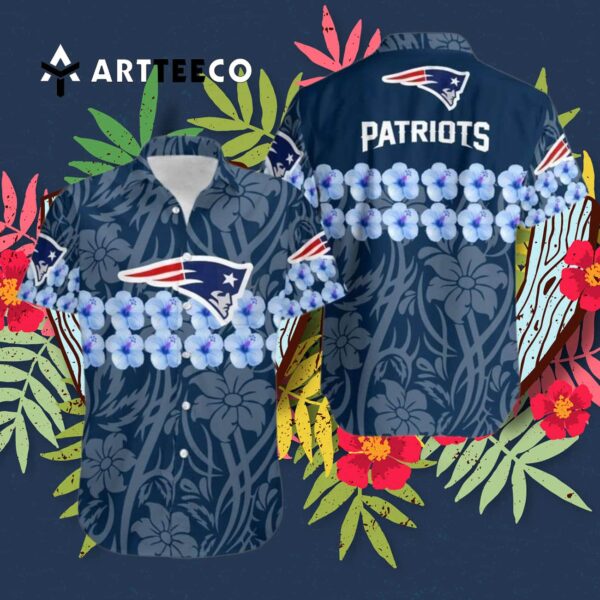 New England Patriots Coconut Trees V3 Hawaiian Shirt 3