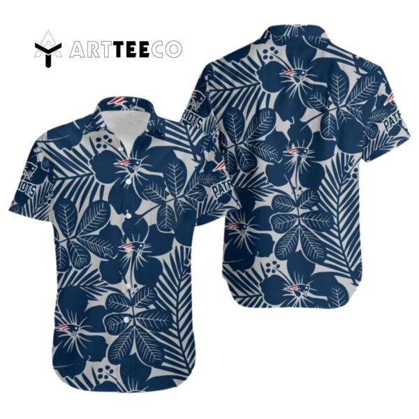 New England Patriots Coconut Trees V4 Hawaiian Shirt 1