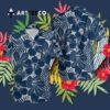 New England Patriots Coconut Trees V4 Hawaiian Shirt 3