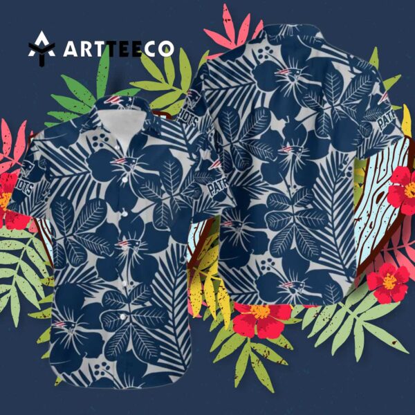 New England Patriots Coconut Trees V4 Hawaiian Shirt 3