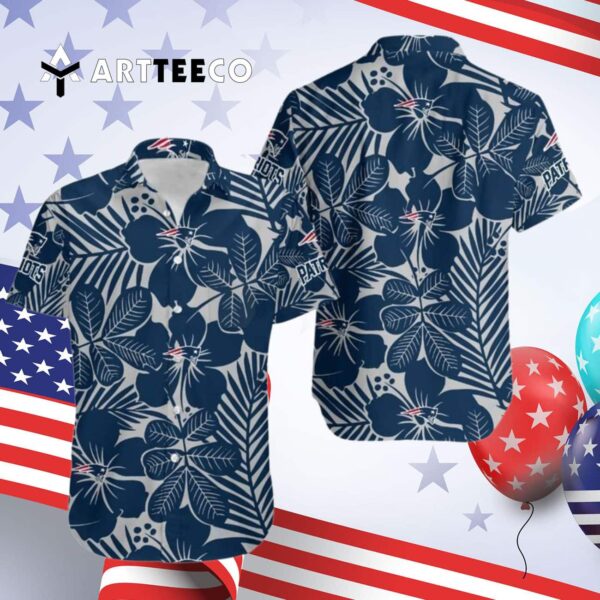 New England Patriots Coconut Trees V4 Hawaiian Shirt 4