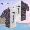 New England Patriots Color White Hawaiian Shirt 2