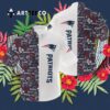 New England Patriots Color White Hawaiian Shirt 3