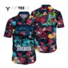 New England Patriots Flower Art Hawaiian Shirt 1