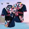 New England Patriots Flower Camo Hawaiian Shirt 2