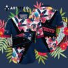New England Patriots Flower Camo Hawaiian Shirt 3
