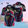 New England Patriots Flower Tropical Floral Hawaiian Shirt 2