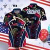 New England Patriots Flower Tropical Floral Hawaiian Shirt 4