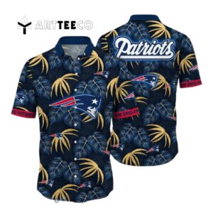New England Patriots Flower Vintage Hawaiian Shirt 1