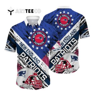 New England Patriots Football Helmet Hawaiian Shirt 1
