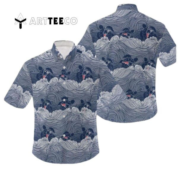 New England Patriots Holiday Pattern Logo Hawaiian Shirt 1