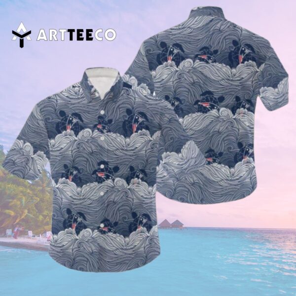 New England Patriots Holiday Pattern Logo Hawaiian Shirt 2