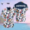 New England Patriots Logo Football Art Hawaiian Shirt 2