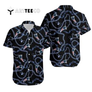 New England Patriots Logo Football Art V1 Hawaiian Shirt 1