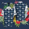 New England Patriots Mickey And Flowers Hawaiian Shirt 3