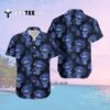 New England Patriots Mystery Skull And Flower Funny Hawaiian Shirt 2