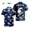 New England Patriots Palm Tree Pattern Hawaiian Shirt 1