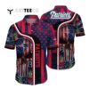 New England Patriots Skull And Us Flag Hawaiian Shirt 1