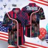 New England Patriots Skull And Us Flag Hawaiian Shirt 4