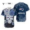 New England Patriots Skull Art Hawaiian Shirt 1
