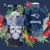 New England Patriots Skull Art Hawaiian Shirt 3