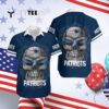 New England Patriots Skull Carved Hawaiian Shirt 4