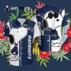 New England Patriots Snoopy Hawaiian Shirt 3