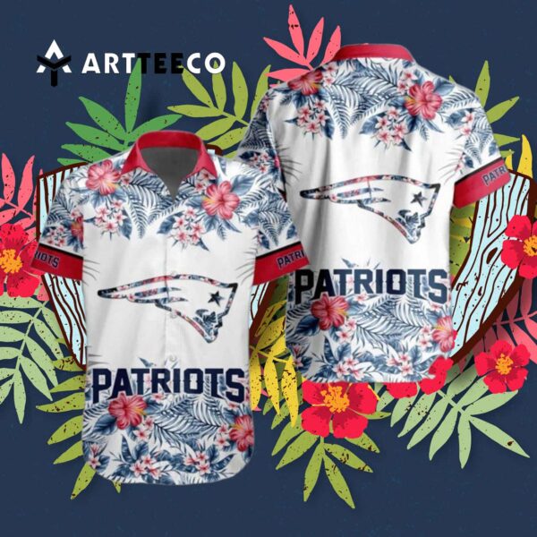 New England Patriots Special Floral Tropical Team Hawaiian Shirt 3