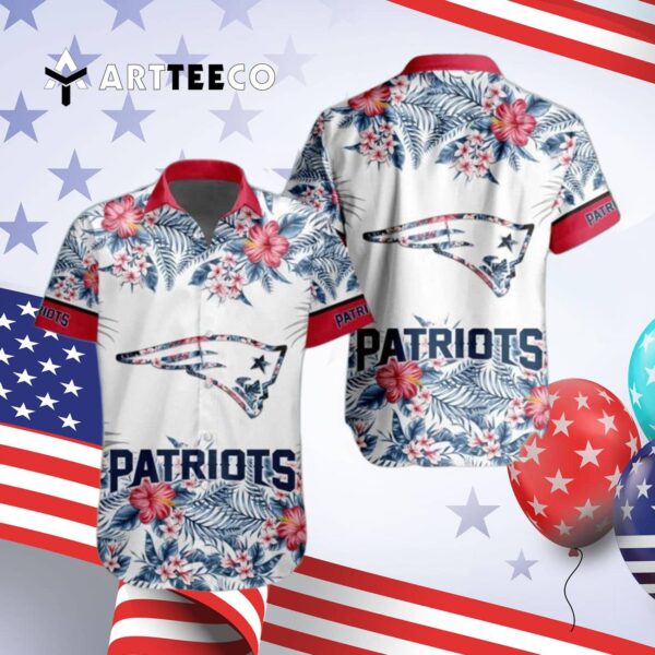 New England Patriots Special Floral Tropical Team Hawaiian Shirt 4