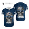 New England Patriots Sugar Skull Hawaiian Shirt 1