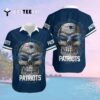 New England Patriots Sugar Skull Hawaiian Shirt 2