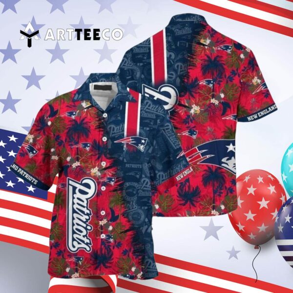 New England Patriots Summer Hawaiian Shirt 4